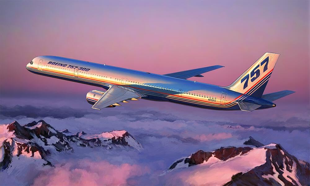 Amazon.com: Zvezda -7041-Boeing 757-300 Civil Airliner, 1/144